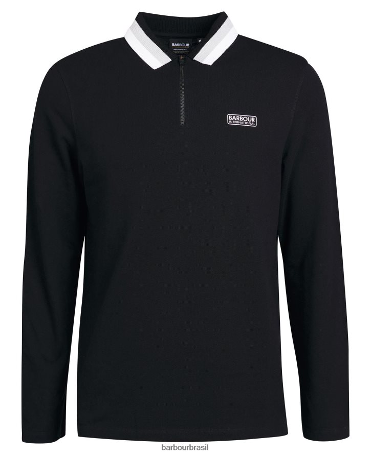 roupas Barbour camisa polo manga longa adisham branco homens NH4442681