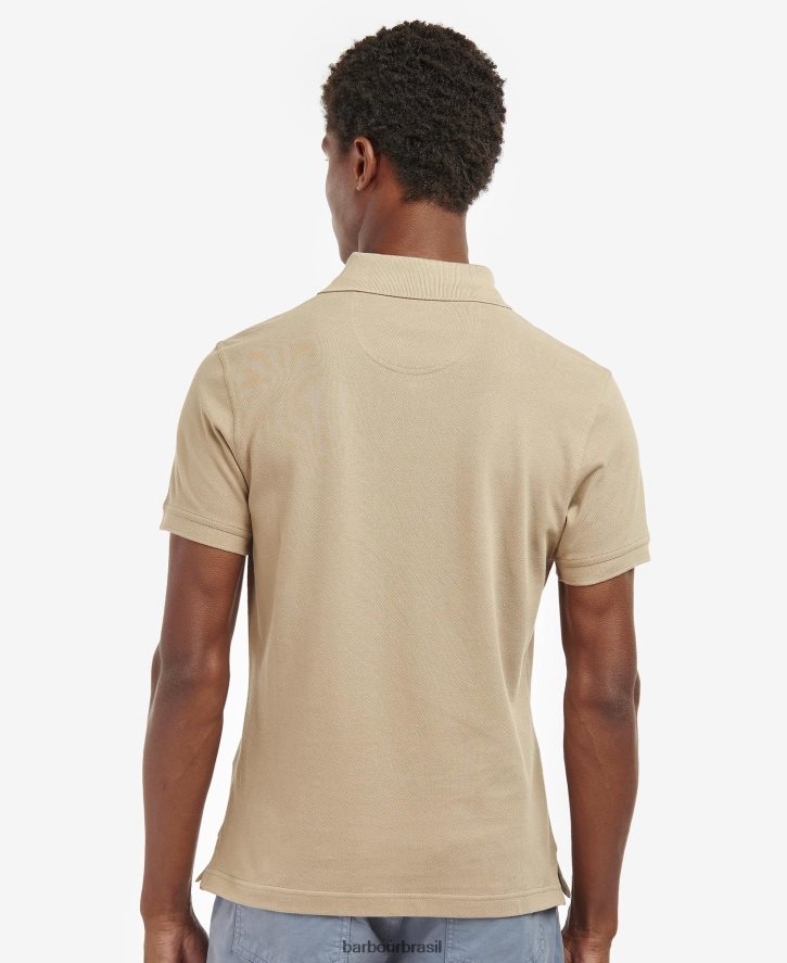 roupas Barbour camisa polo piquê tartan sky marl/vestido homens NH4442600