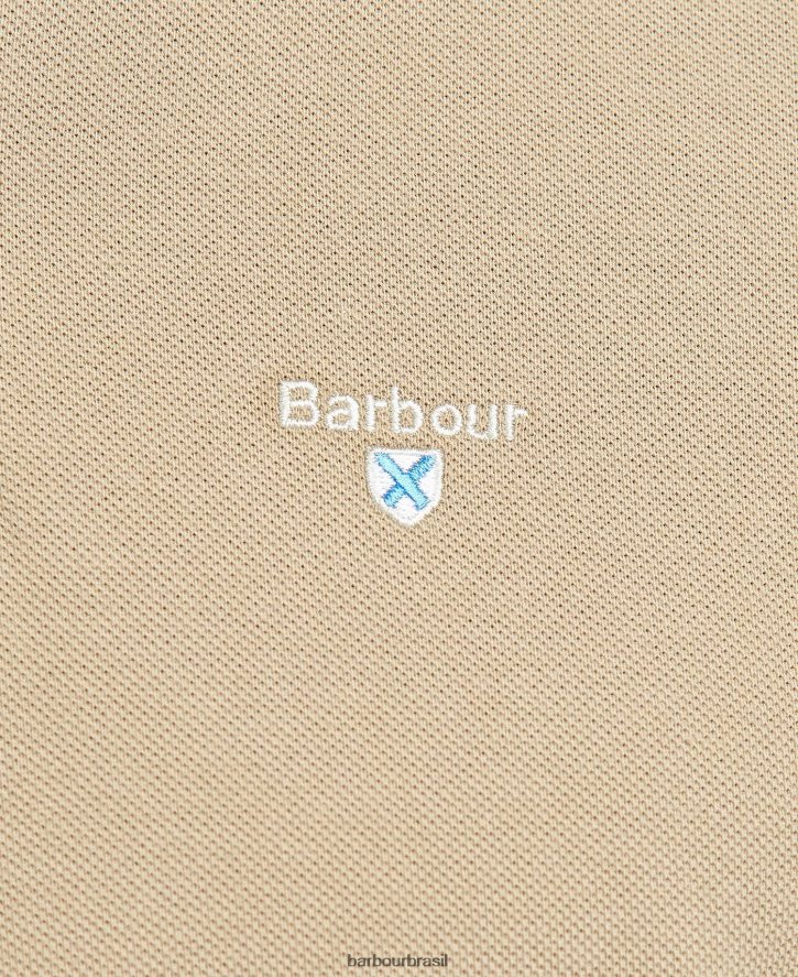 roupas Barbour camisa polo piquê tartan sky marl/vestido homens NH4442600