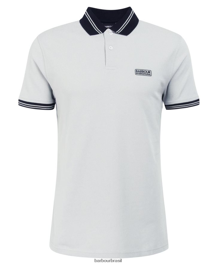 roupas Barbour camisa polo rastreador azul desbotado homens NH4442643