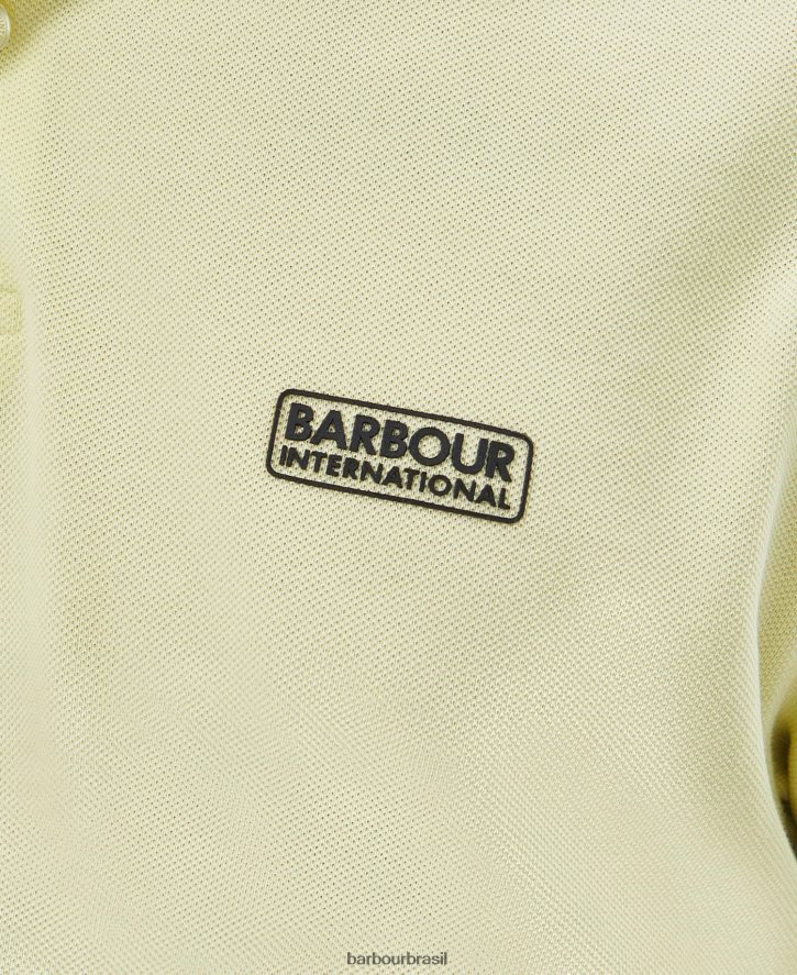 roupas Barbour camisa polo rastreador azul desbotado homens NH4442657