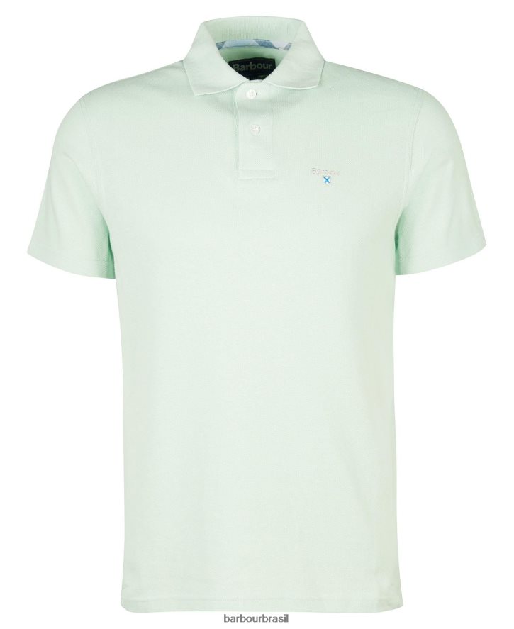 roupas Barbour camisa polo ryde hortelã empoeirada homens NH4442697