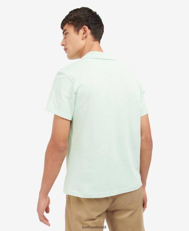 roupas Barbour camisa polo ryde hortelã empoeirada homens NH4442697