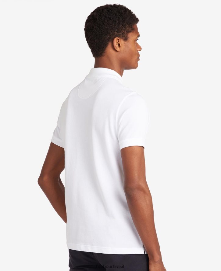 roupas Barbour camisa polo xadrez piquê Margarida cinzenta homens NH4442551