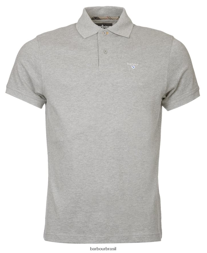 roupas Barbour camisa polo xadrez piquê preto/moderno homens NH4442587