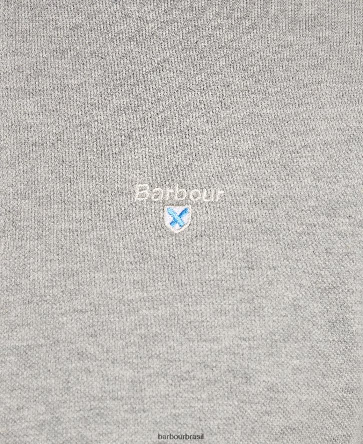 roupas Barbour camisa polo xadrez piquê preto/moderno homens NH4442587