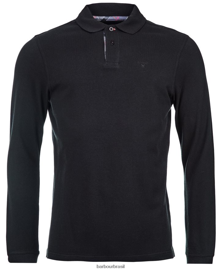 roupas Barbour esportes essenciais de langarmshirt floresta homens NH4442590