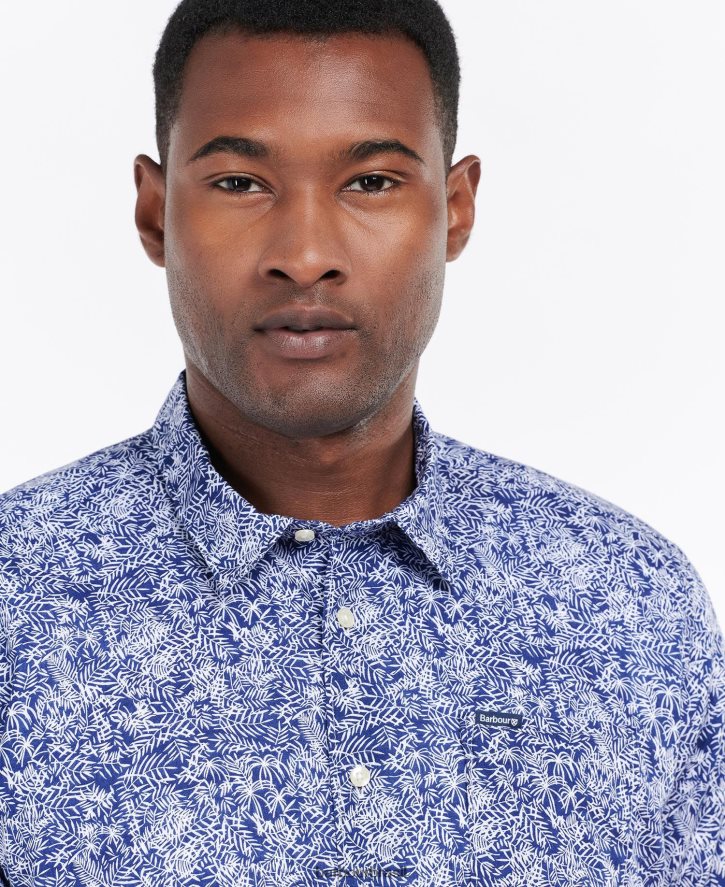 roupas Barbour braithwaite camisa de verão de manga curta azeitona empoeirada homens NH4442313