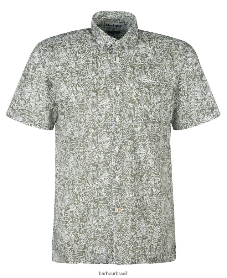 roupas Barbour braithwaite camisa de verão de manga curta azul escuro homens NH4442503