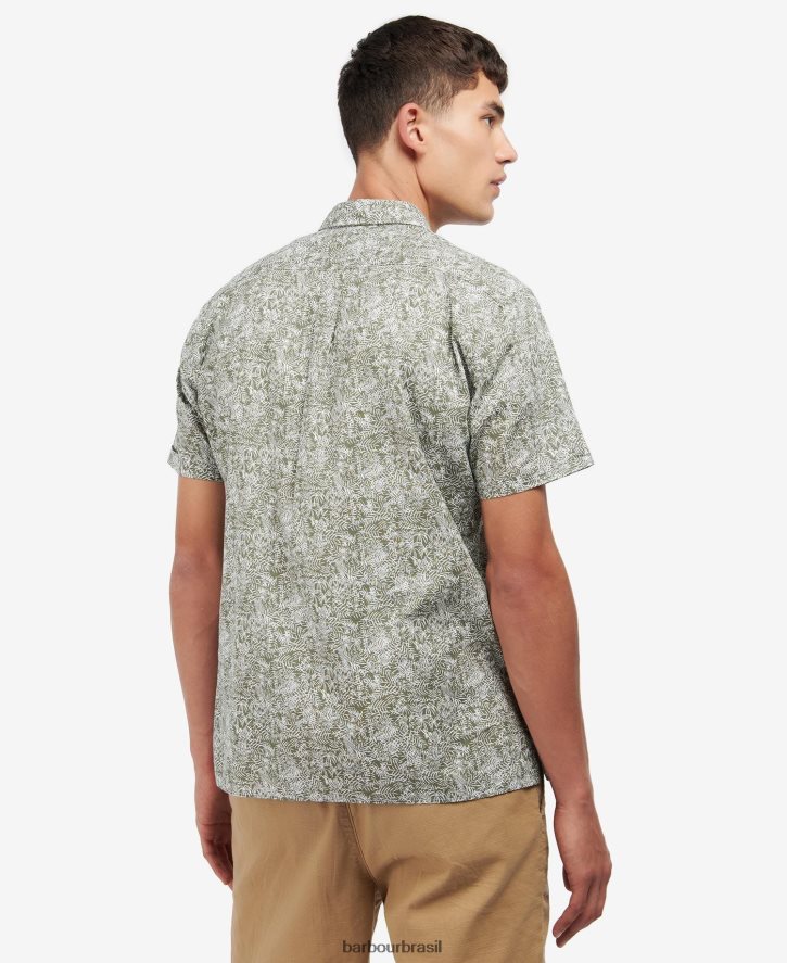 roupas Barbour braithwaite camisa de verão de manga curta azul escuro homens NH4442503
