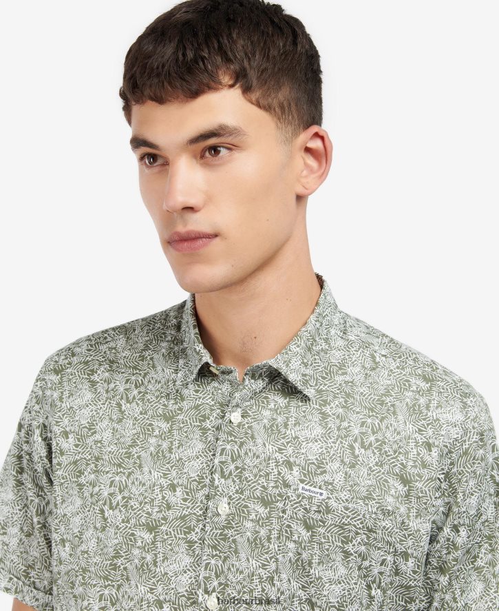 roupas Barbour braithwaite camisa de verão de manga curta azul escuro homens NH4442503