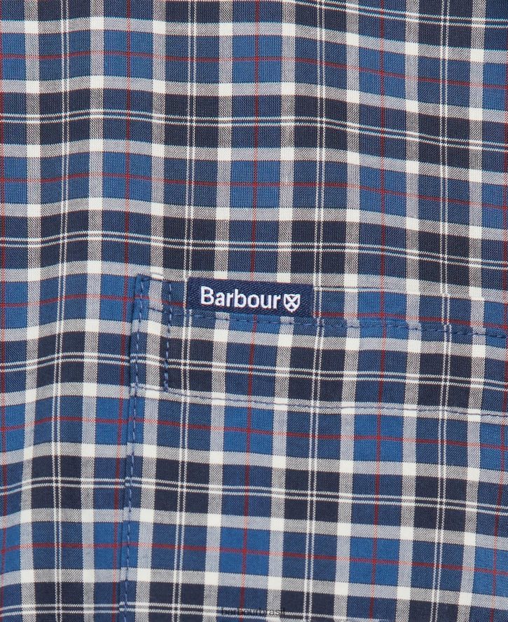 roupas Barbour camisa alfaiataria lomond Tartan da meia-noite homens NH4442329