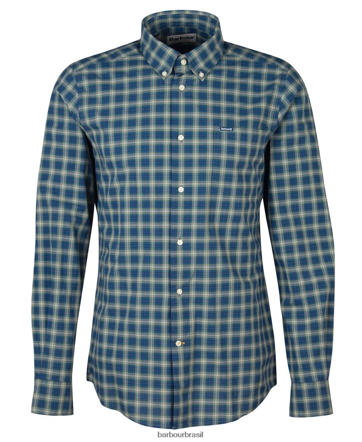 roupas Barbour camisa alfaiataria lomond tartan de areia homens NH4442339