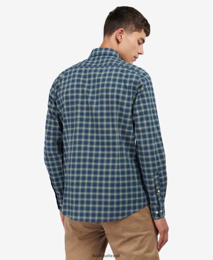 roupas Barbour camisa alfaiataria lomond tartan de areia homens NH4442339