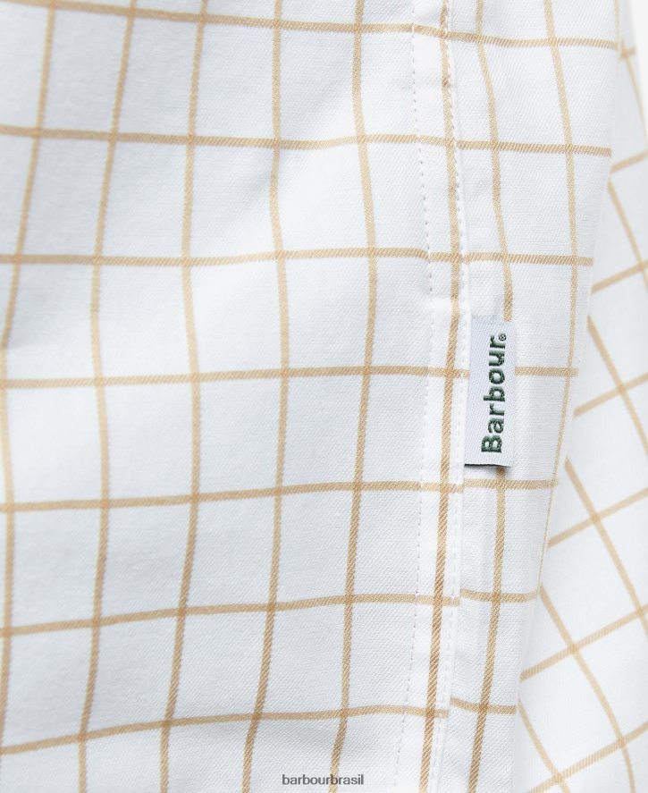 roupas Barbour camisa ativa do país hanstead céu homens NH4442321