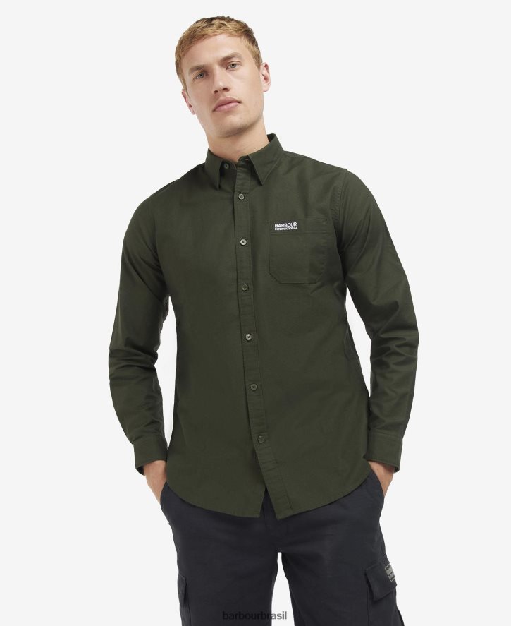 roupas Barbour camisa cinética floresta homens NH4442460