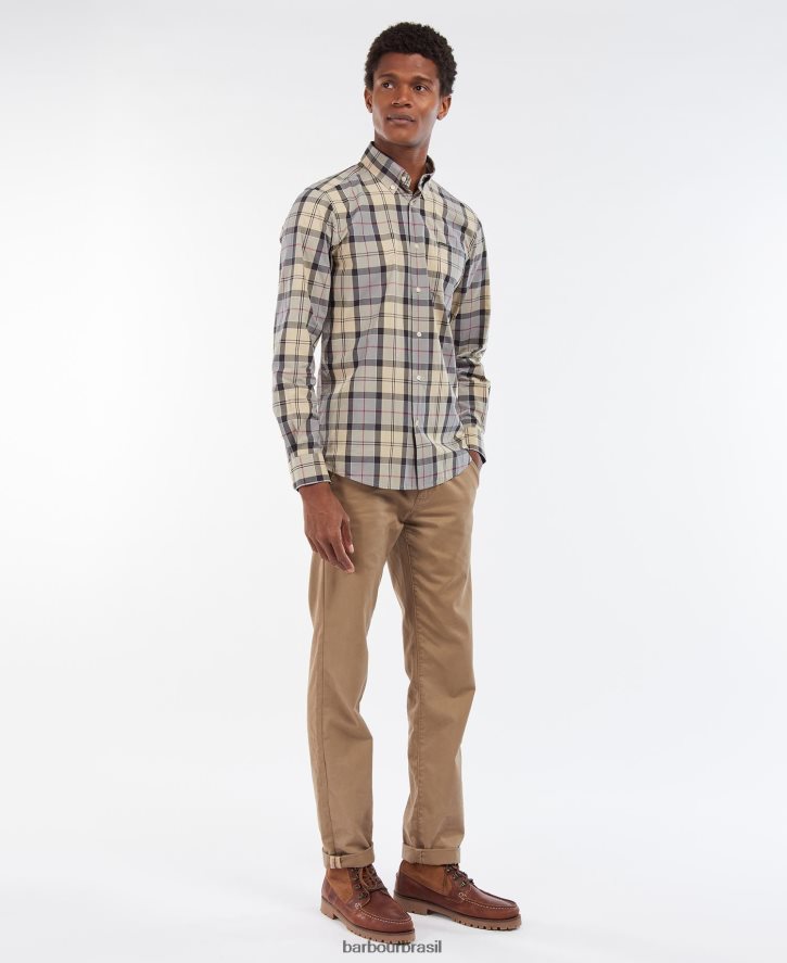 roupas Barbour camisa de alfaiataria kipford vestido xadrez homens NH4442425