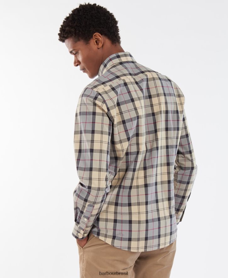 roupas Barbour camisa de alfaiataria kipford vestido xadrez homens NH4442425