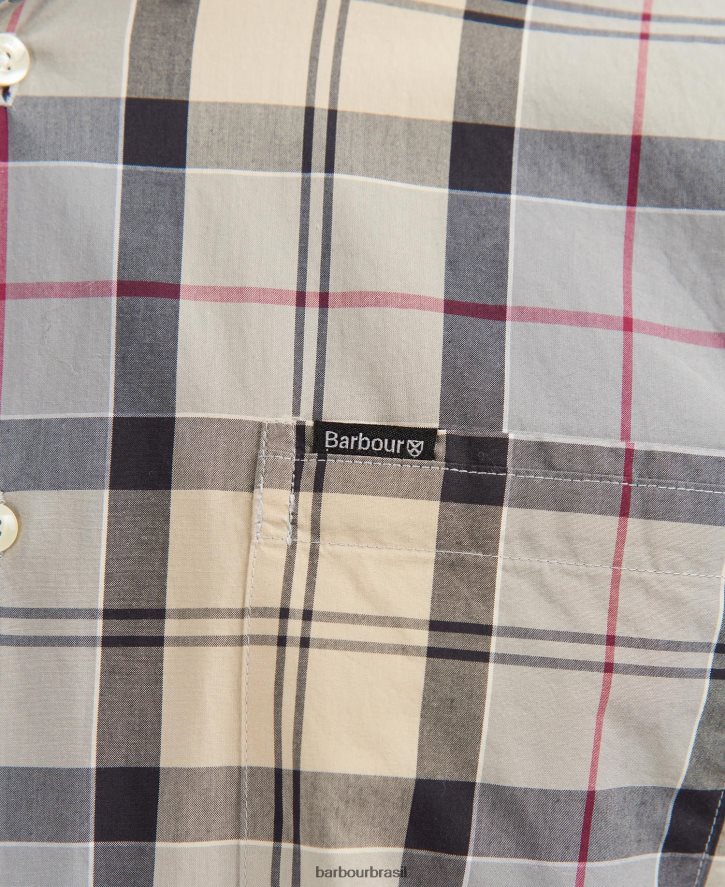 roupas Barbour camisa de alfaiataria kipford vestido xadrez homens NH4442425