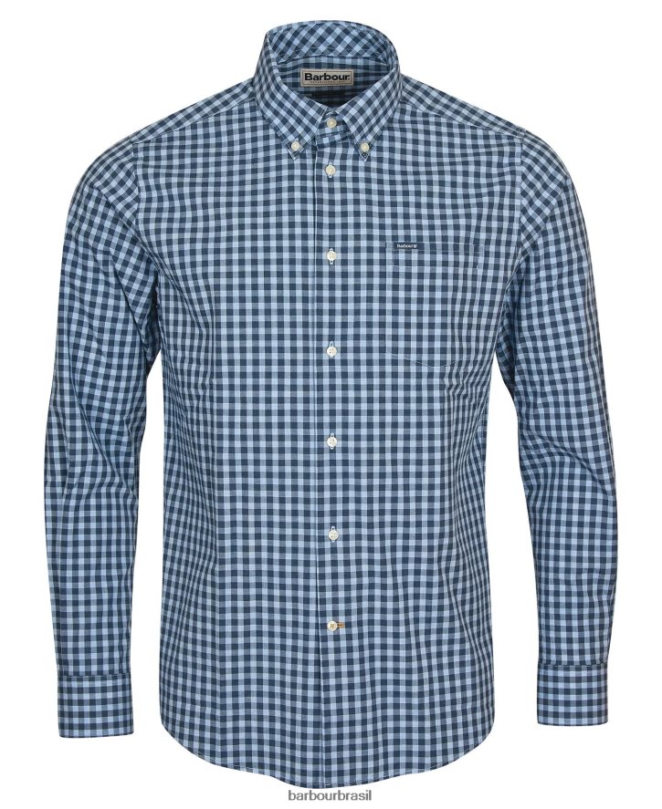 roupas Barbour camisa de alfaiataria merryton hortelã homens NH4442314
