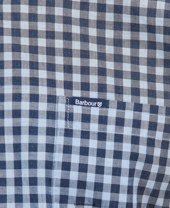 roupas Barbour camisa de alfaiataria merryton hortelã homens NH4442314