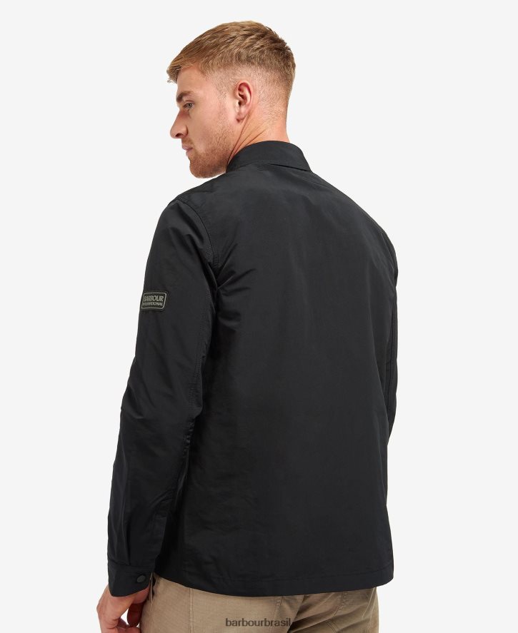 roupas Barbour camisa de cilindro preto clássico homens NH4442510