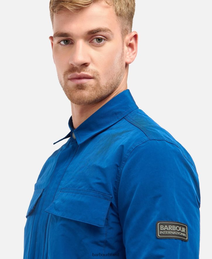 roupas Barbour camisa de cilindro preto clássico homens NH4442531