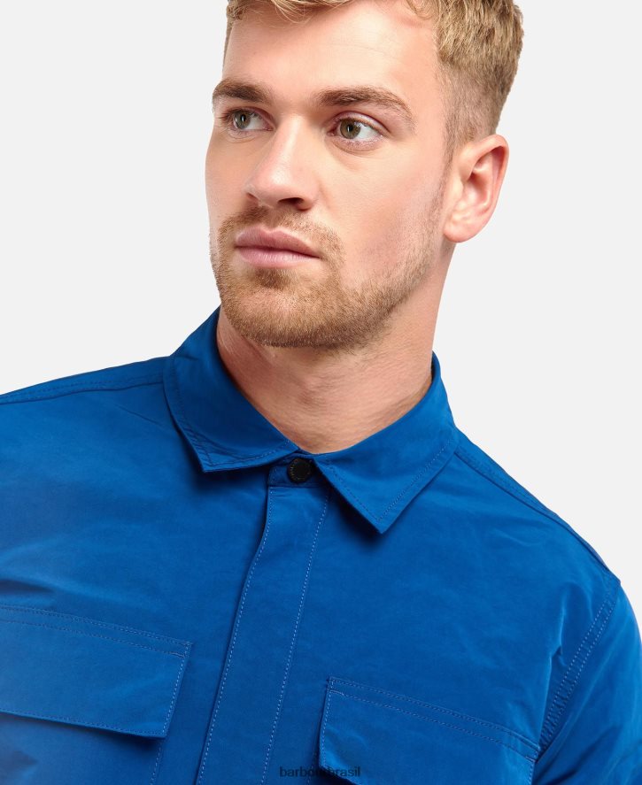 roupas Barbour camisa de cilindro preto clássico homens NH4442531