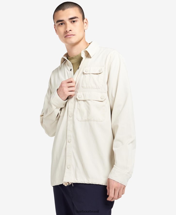 roupas Barbour camisa de leão pedra Branca homens NH4442468
