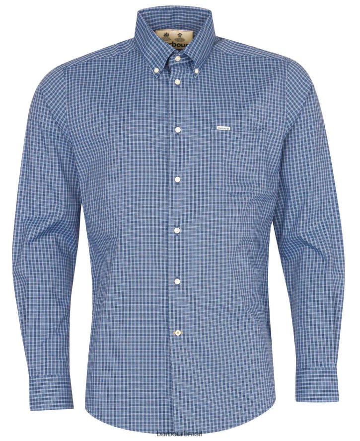 roupas Barbour camisa de performance grove Oliva homens NH4442367