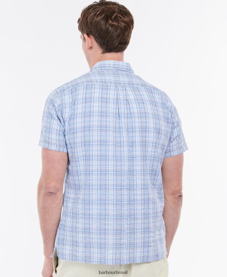 roupas Barbour camisa de verão de manga curta deanhill hortelã empoeirada homens NH4442400