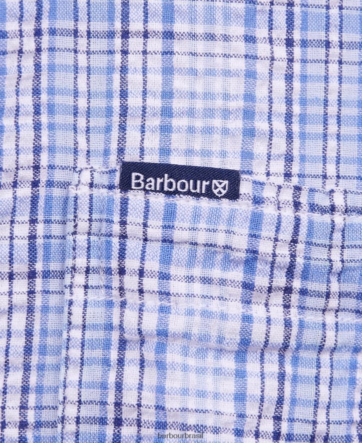 roupas Barbour camisa de verão de manga curta deanhill hortelã empoeirada homens NH4442400