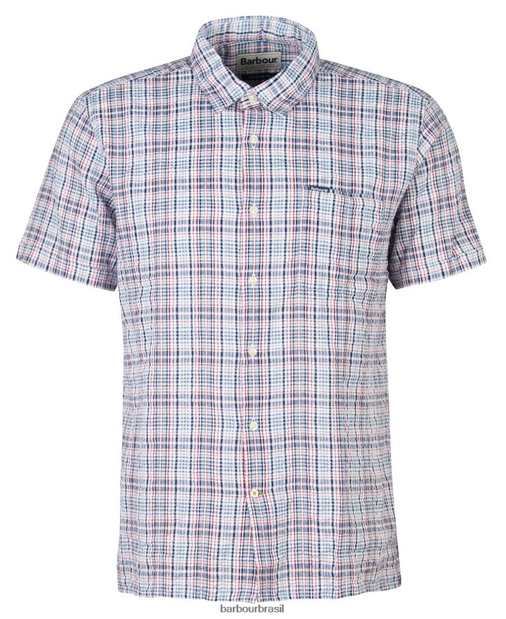 roupas Barbour camisa de verão de manga curta deanhill rosa clássico homens NH4442515