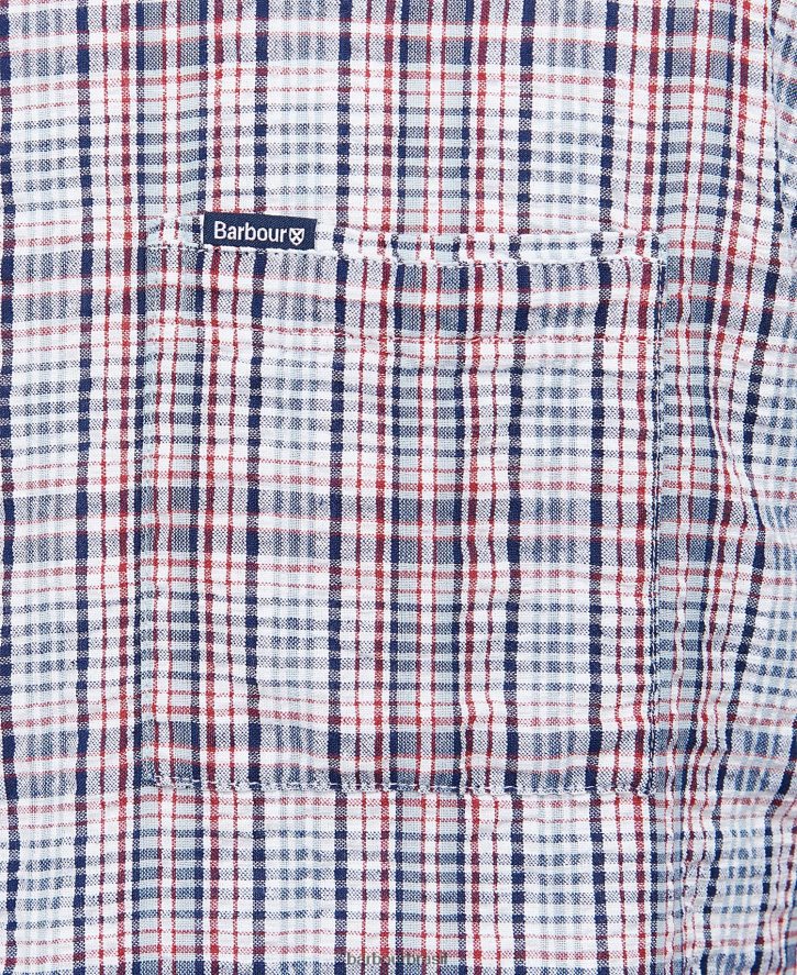 roupas Barbour camisa de verão de manga curta deanhill rosa clássico homens NH4442515