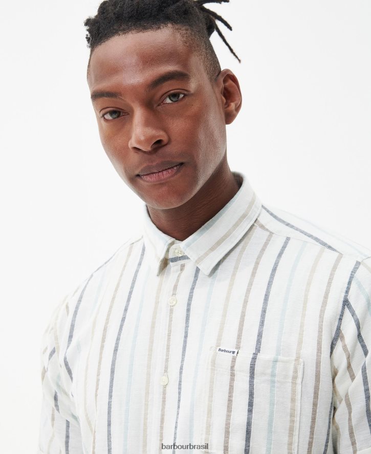 roupas Barbour camisa de verão roker cru homens NH4442292