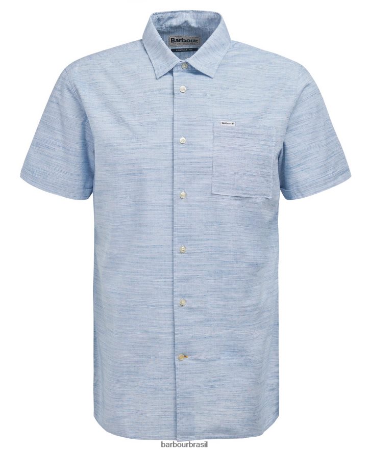roupas Barbour camisa de verão seawell cambraia homens NH4442285
