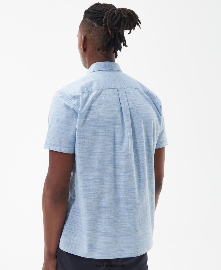 roupas Barbour camisa de verão seawell cambraia homens NH4442285
