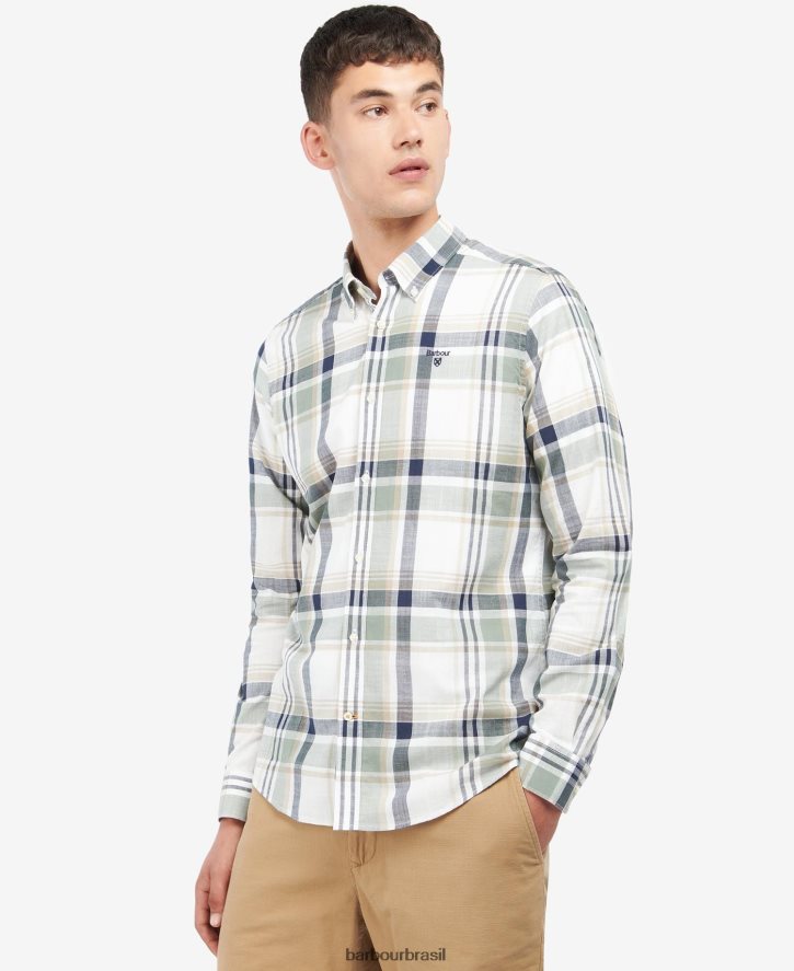 roupas Barbour camisa infantil sob medida Oliva homens NH4442407