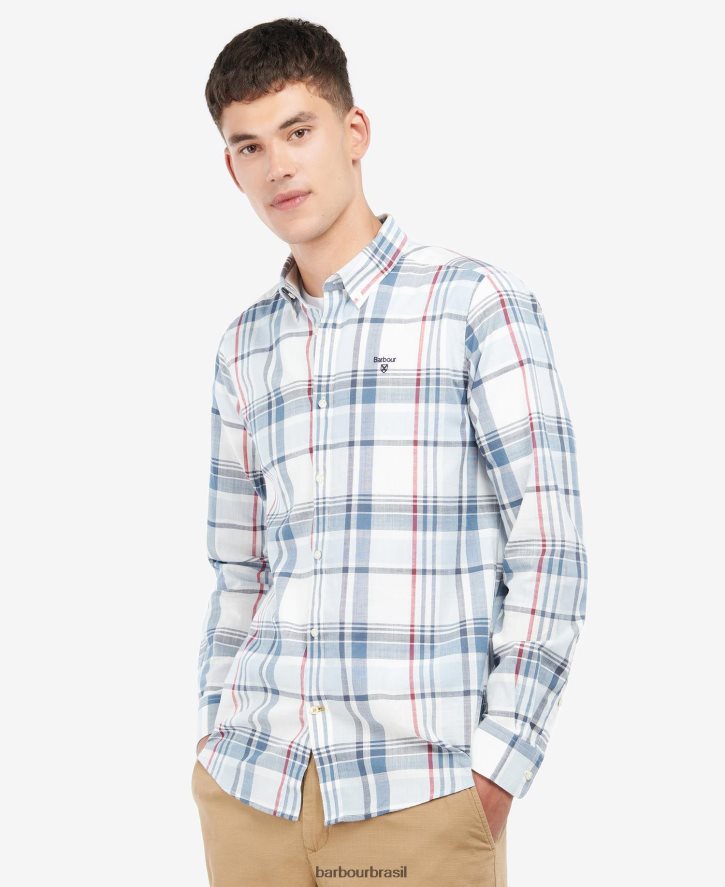 roupas Barbour camisa infantil sob medida Oliva homens NH4442411