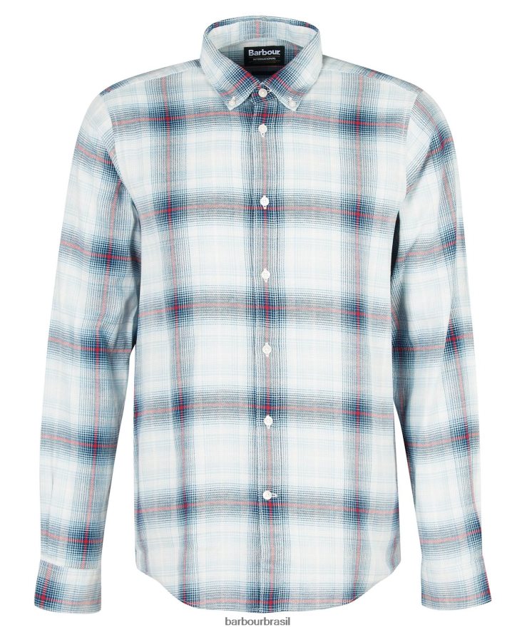 roupas Barbour camisa kickstart céu pálido homens NH4442509