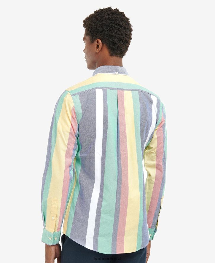 roupas Barbour camisa listrada fullwell cambraia homens NH4442494