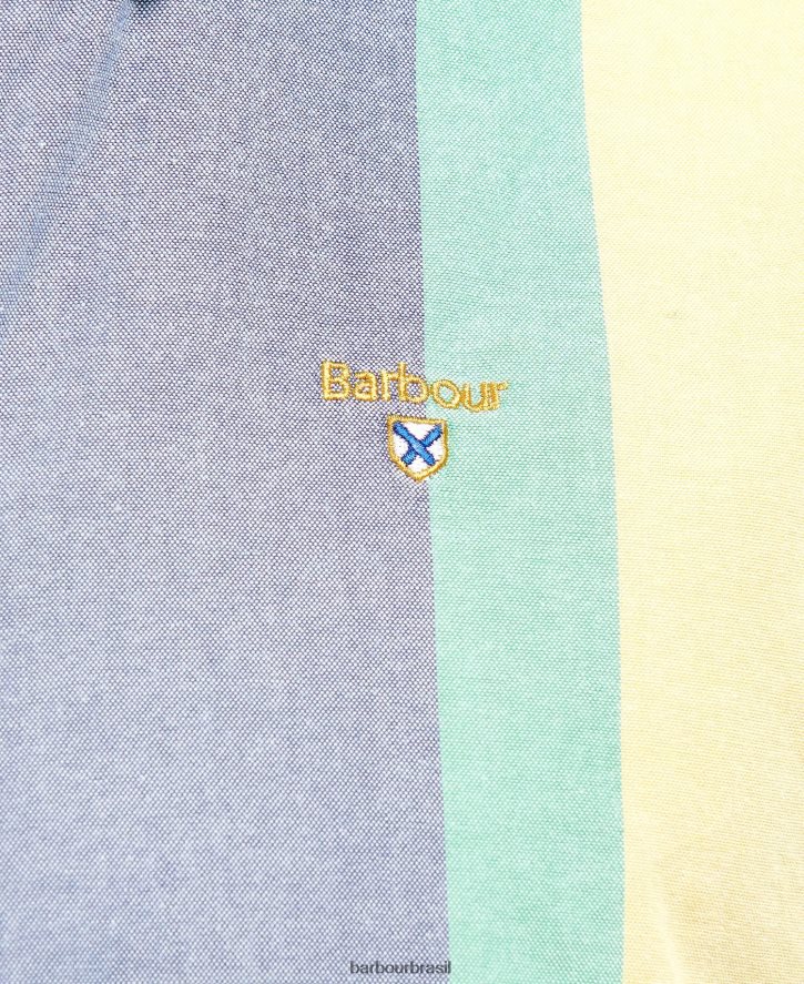 roupas Barbour camisa listrada fullwell cambraia homens NH4442494