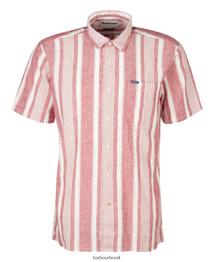 roupas Barbour camisa normal thewles marinho clássico homens NH4442395