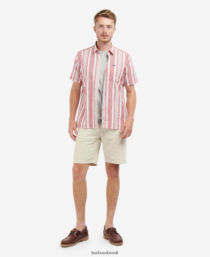 roupas Barbour camisa normal thewles marinho clássico homens NH4442395