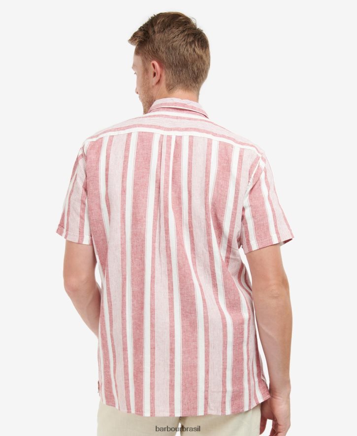 roupas Barbour camisa normal thewles marinho clássico homens NH4442395