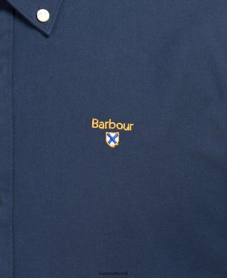 roupas Barbour camisa sob medida camford branco homens NH4442422