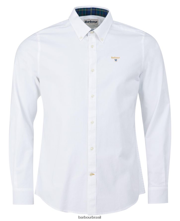 roupas Barbour camisa sob medida camford marinho clássico homens NH4442372