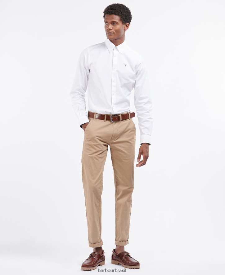 roupas Barbour camisa sob medida camford marinho clássico homens NH4442372