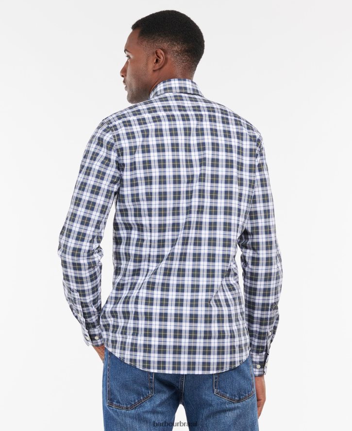 roupas Barbour camisa sob medida foxlow pimenta vermelha homens NH4442377