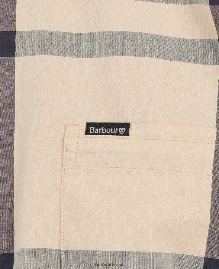 roupas Barbour camisa sob medida harris marinha de verão homens NH4442306